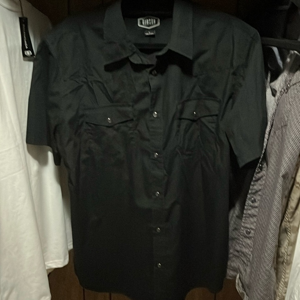 Large Gibson short sleeve Perl snap
